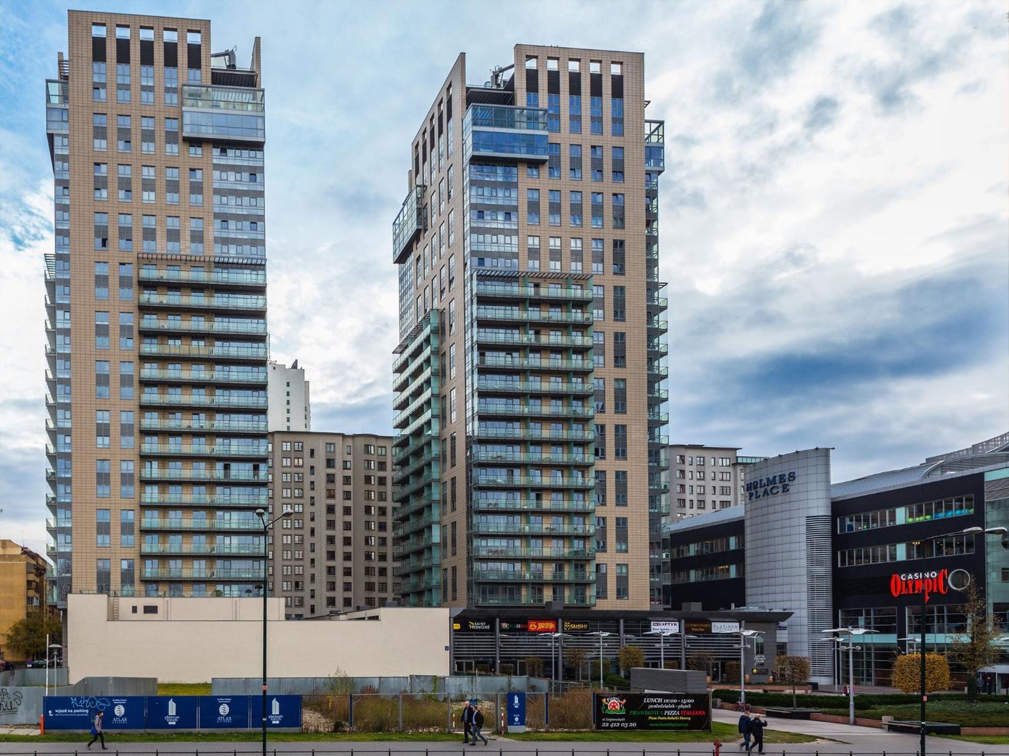 Golden Apartments Warsaw - Big And Bright Apartment In Platinum Towers- Browary- Grzyb61A Exteriör bild